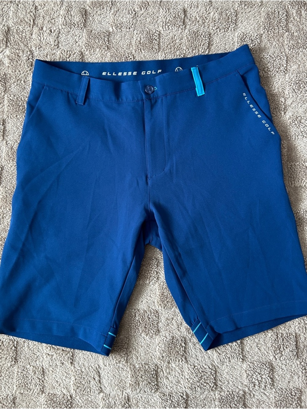 Ellesse Golf Blue Performance Shorts Men’s 34R Athletic Stretch Lightweight